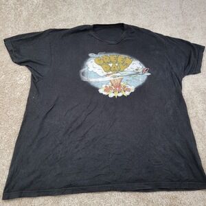 Green Day Dookie T-Shirt Black Band Tee Rock Music Graphic Menswear Size 2XL